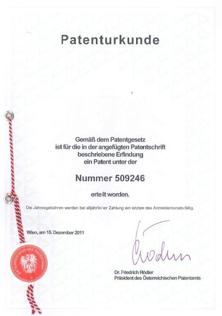 Patenturkunde